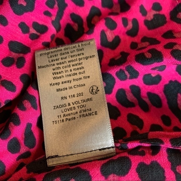 ZADIG & voltaire reveal leopard print mini dress size XS - Picture 11 of 13